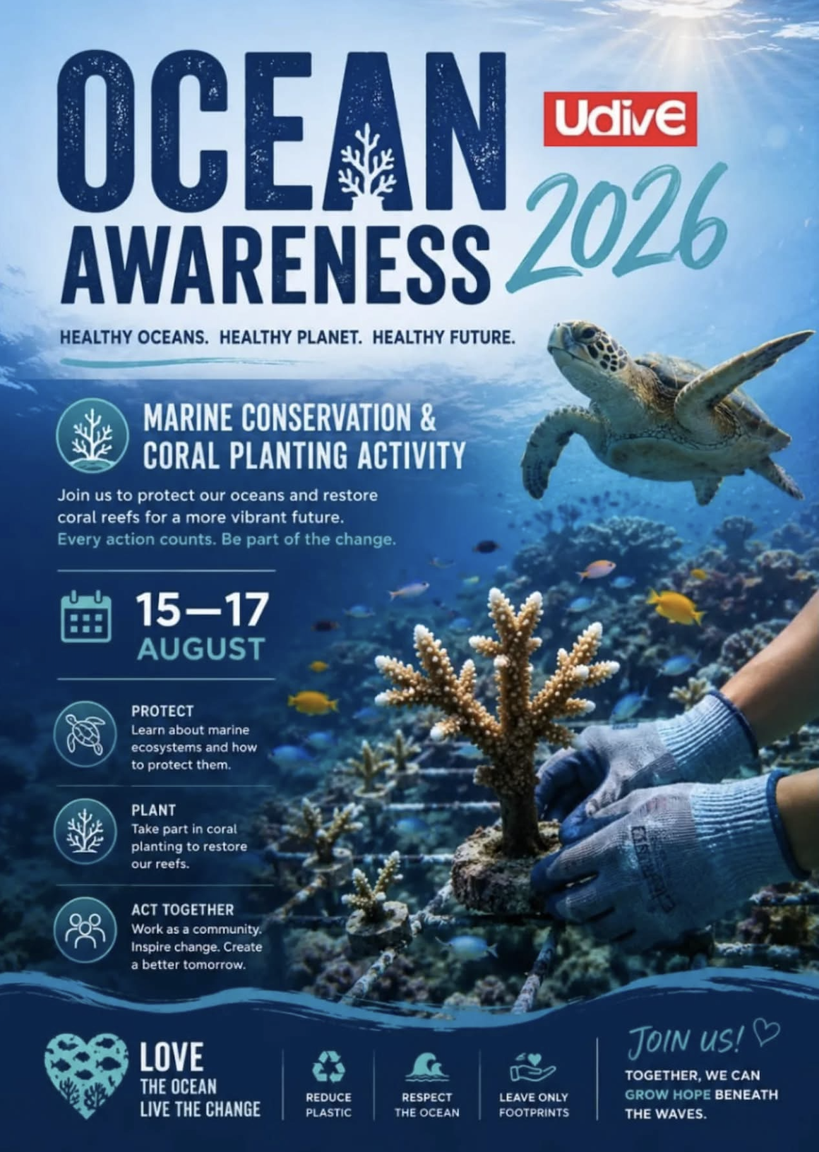UDIVE Tioman Event Poster